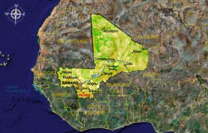 Carte du Mali - Afrique de l'ouest